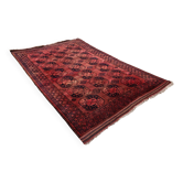 Tapis Antique Turkmène Ersari noué main en laine 1920s