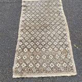 Persian rug in knotted wool beige flower 170x90