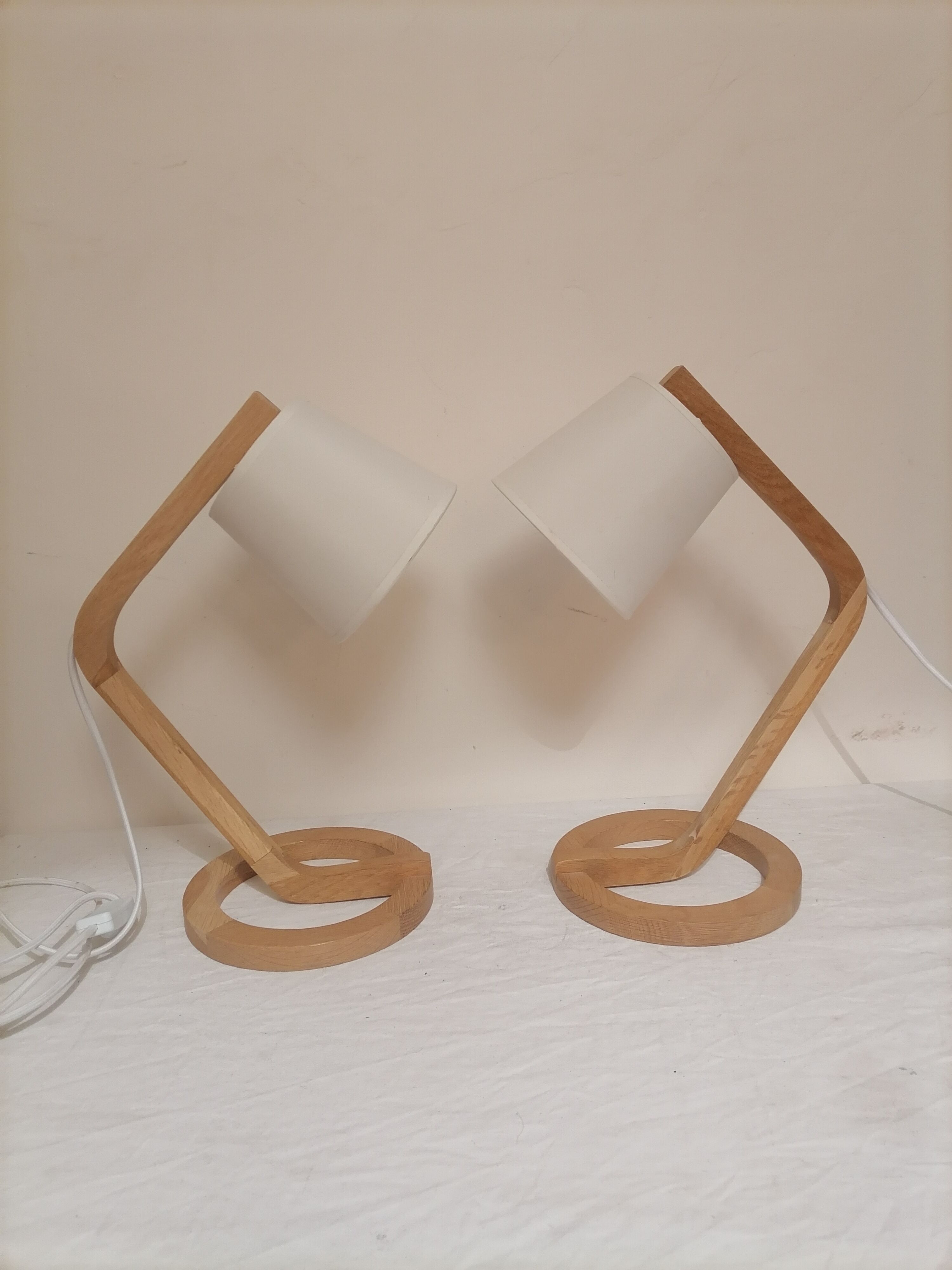 Pair of modernist lamps