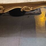 Brass and marble coffee table