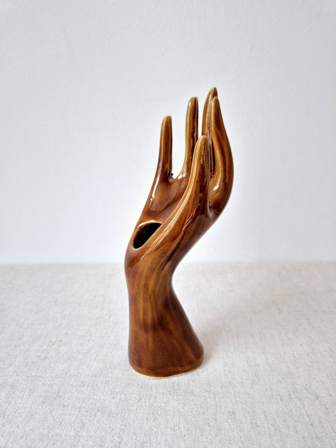 Glazed ceramic soliflore - Vintage