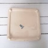 Gien earthenware square flat
