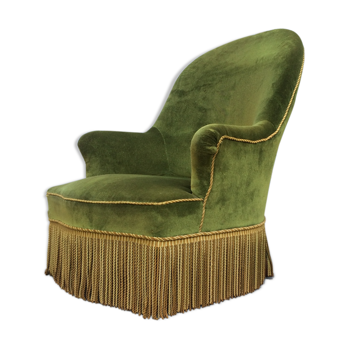 Toad style Art Deco armchair
