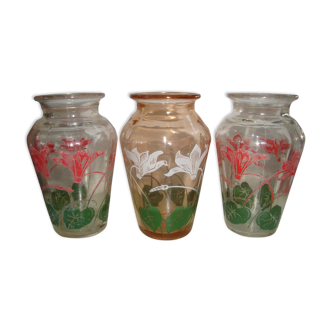 Lot de 3 vases