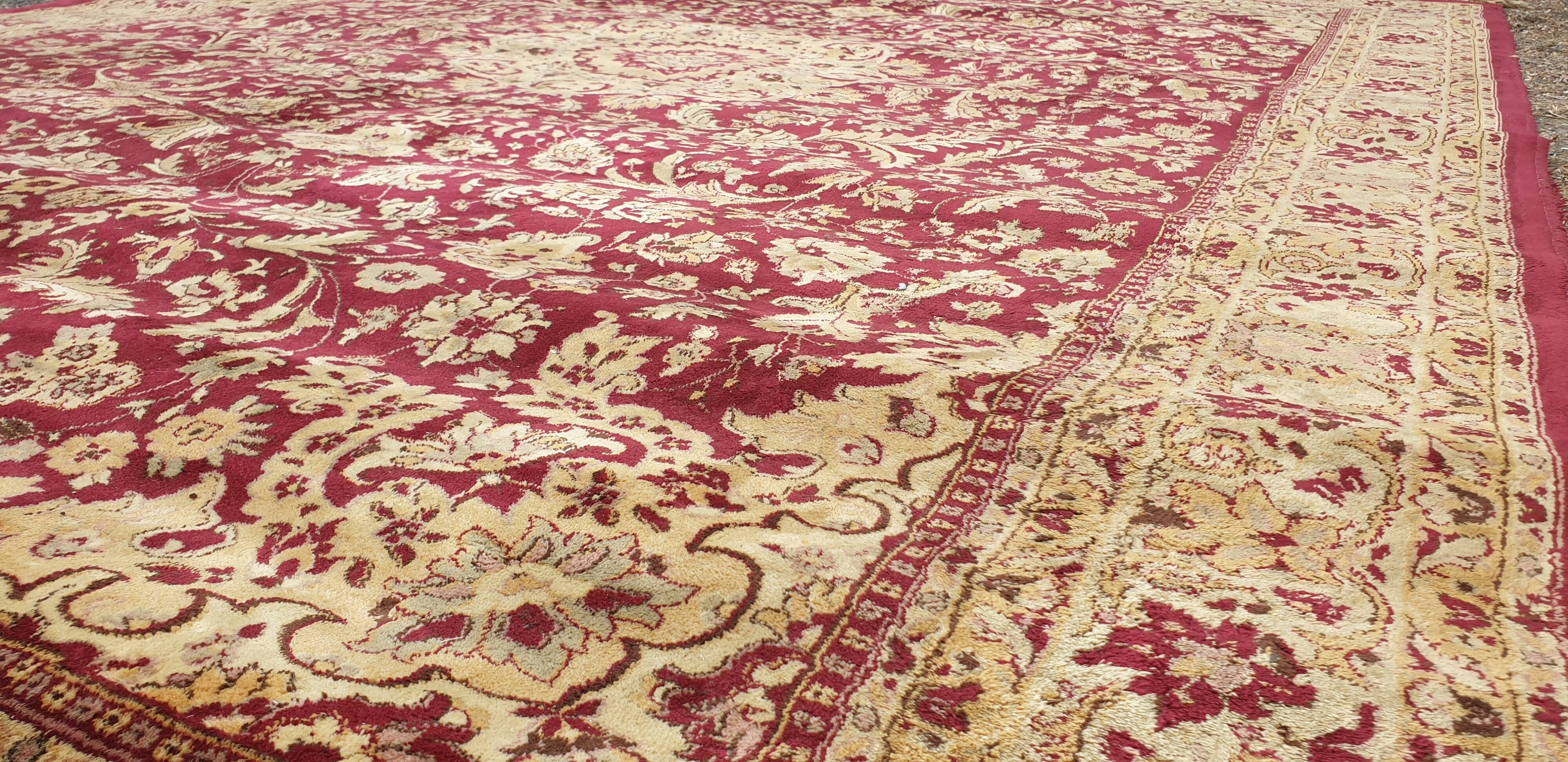 Oriental silk wool rug