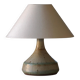 Modern Danish decorative table lamp in stoneware with flared base, Denmark, 1960s.