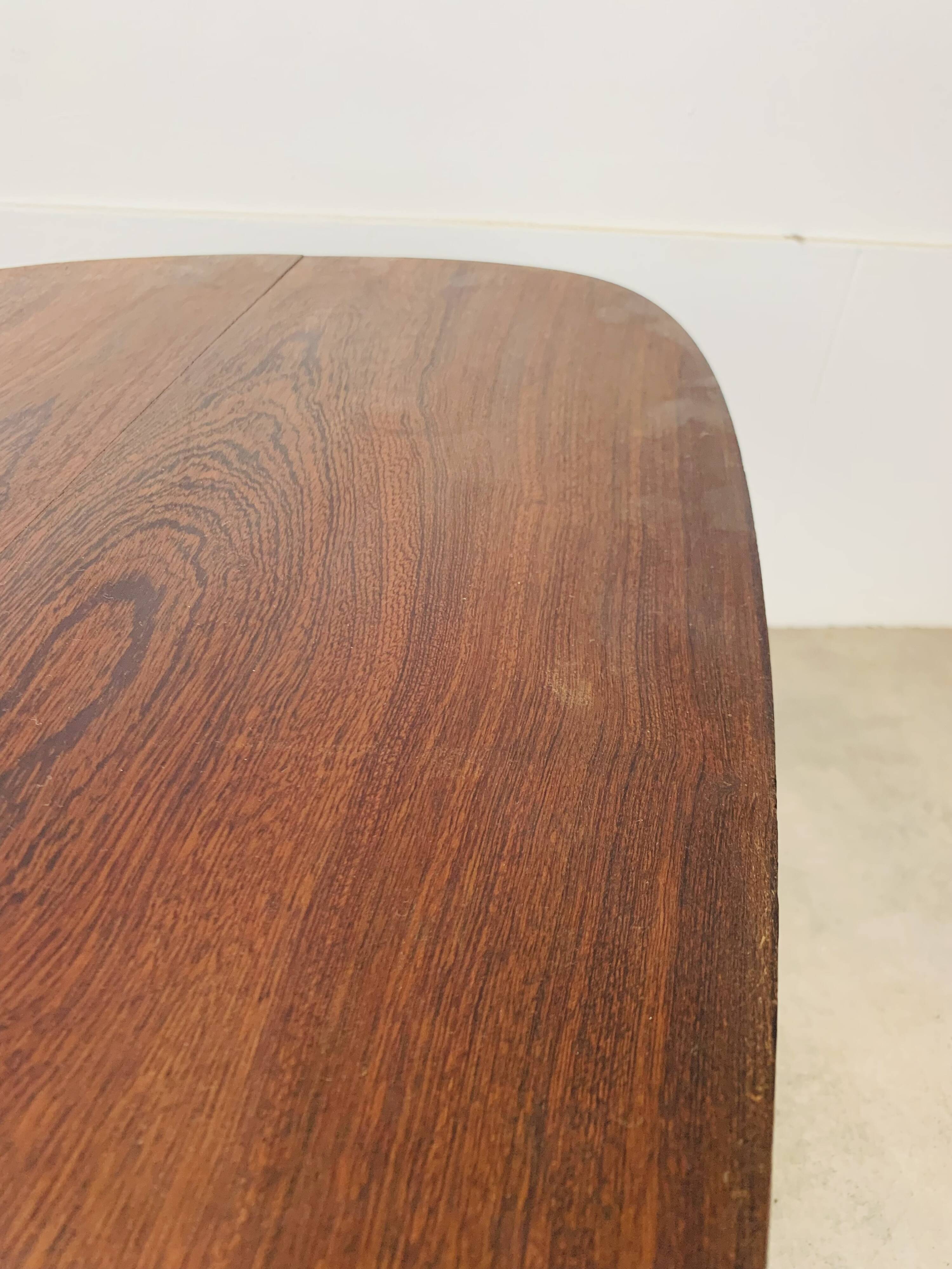 50s tripod coffee table with compass legs