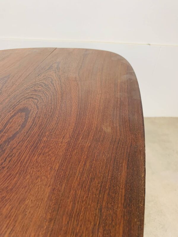 Table basse tripode pieds compas années 50