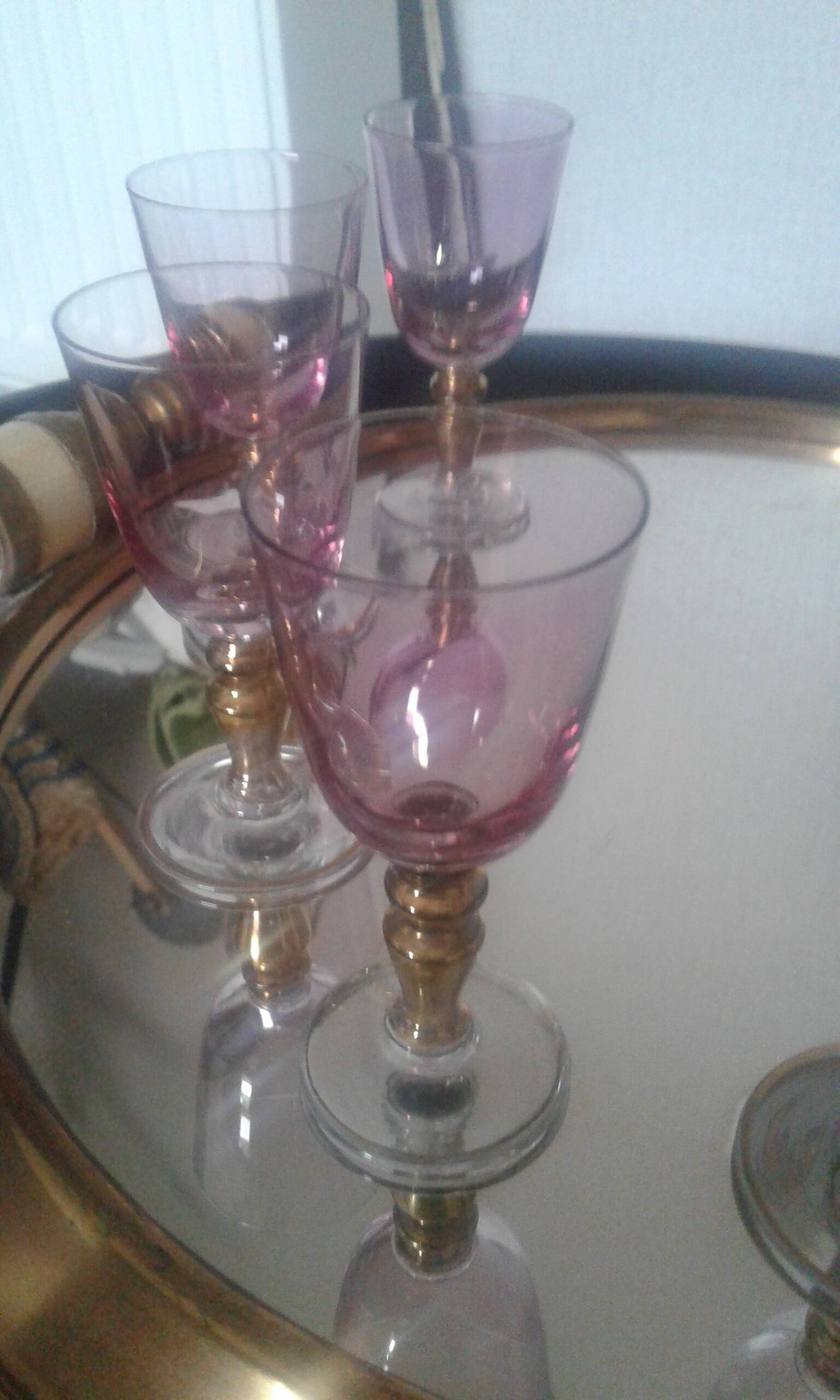 Bohemian crystal glasses