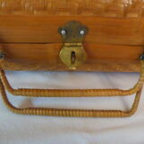60s braided bamboo fiber sewing case