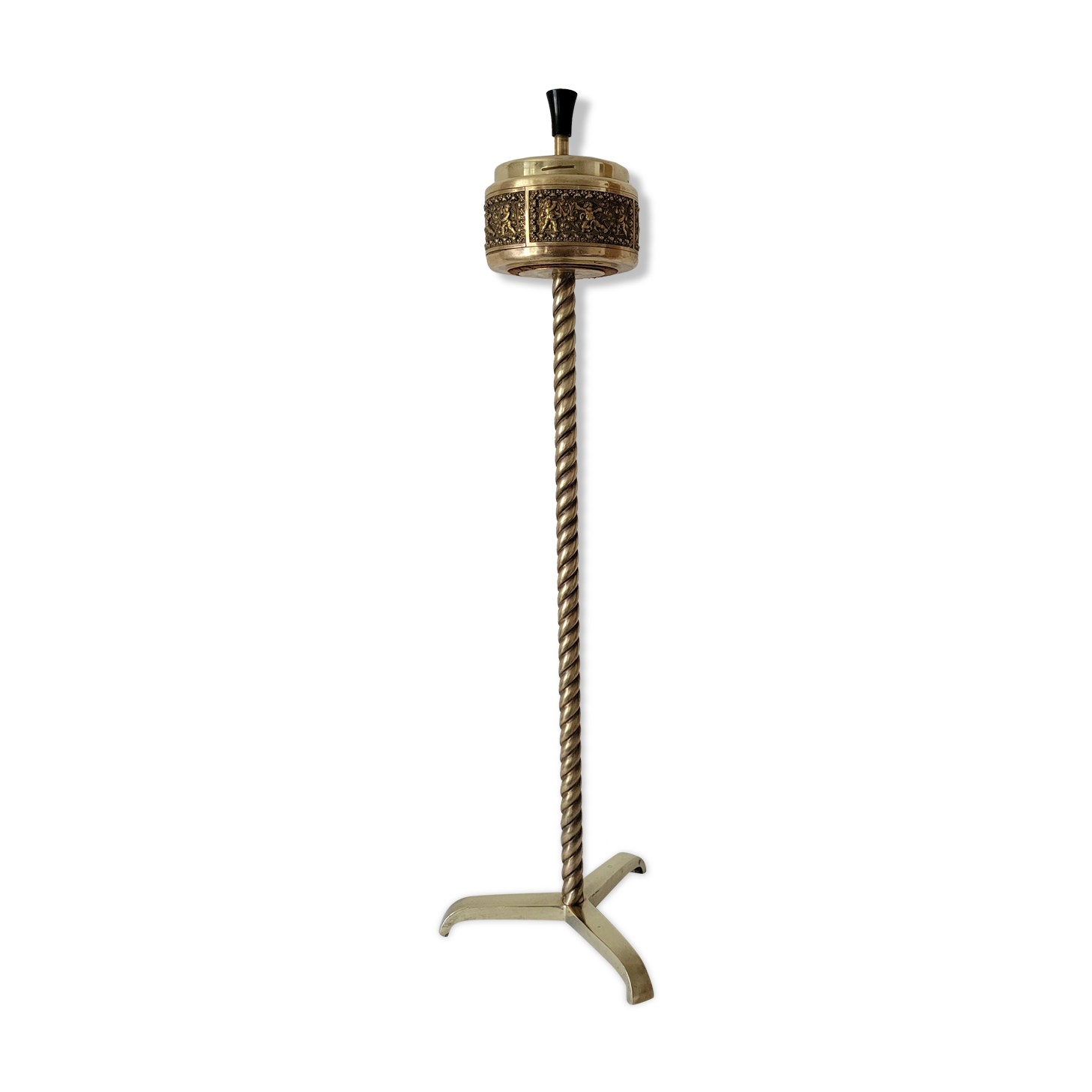 Brass standing ashtray