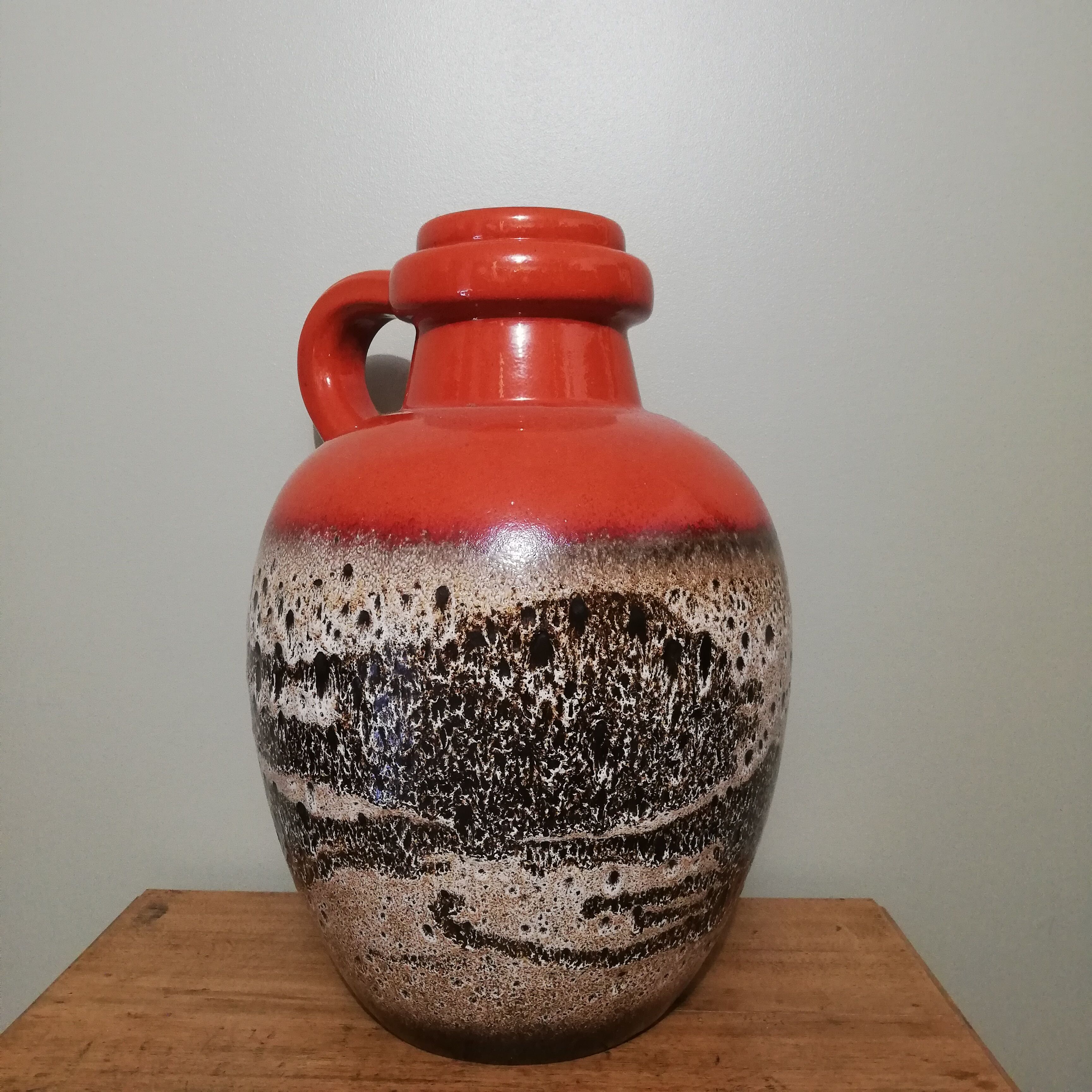 German vase Scheurich fat lava and ceramics