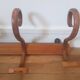 Wooden wall coat rack