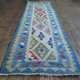 Handmade Persian Qashqai hallway rug 209x64cm