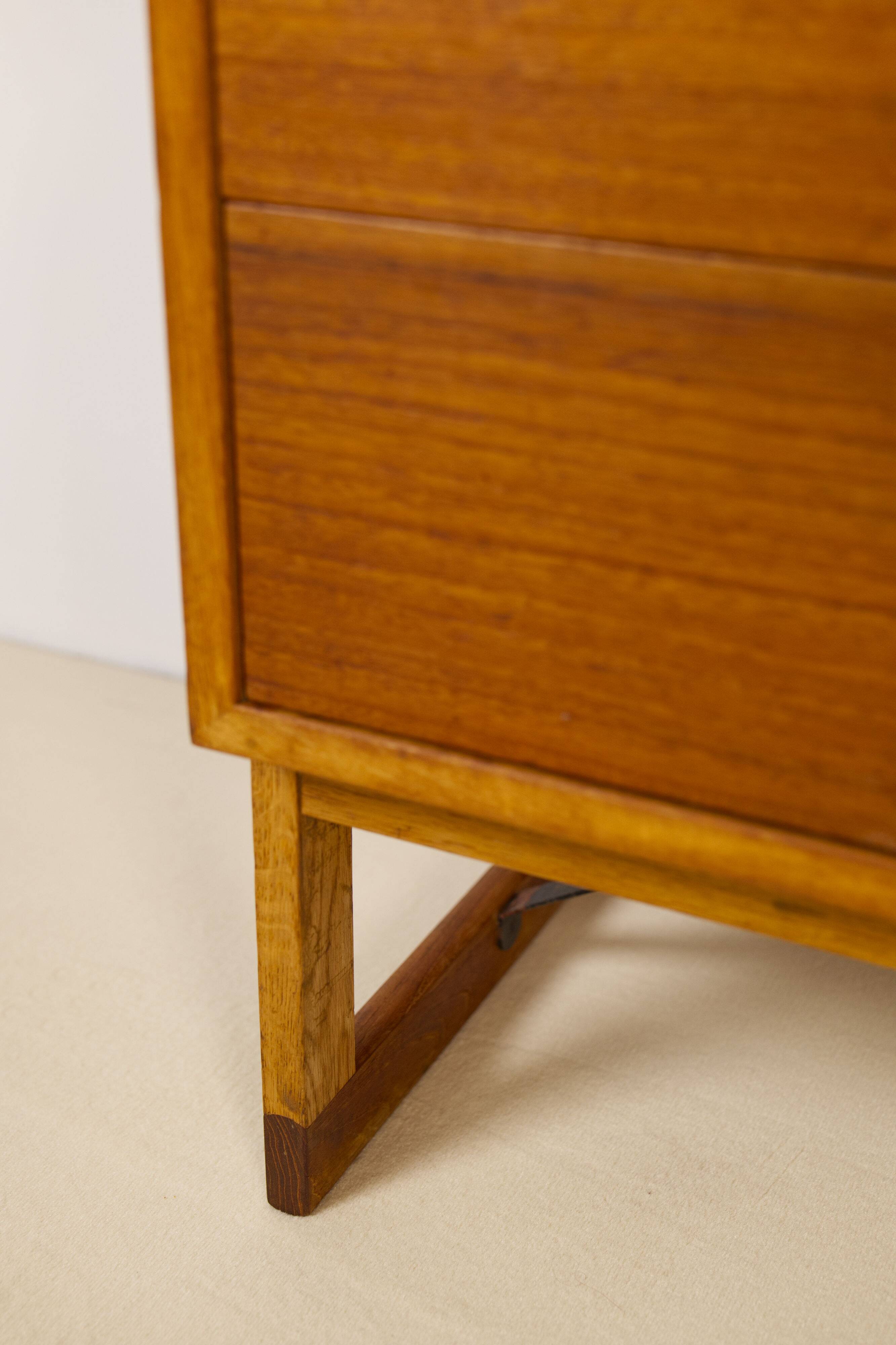Oak and teak chest of drawers by Børge Mogensen for Karl Andersson & Söner, 1958