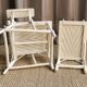 Rattan children's chaise longue