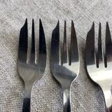 Twelve dessert forks in their box
