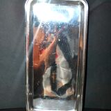 Vintage rectangular top in silver metal