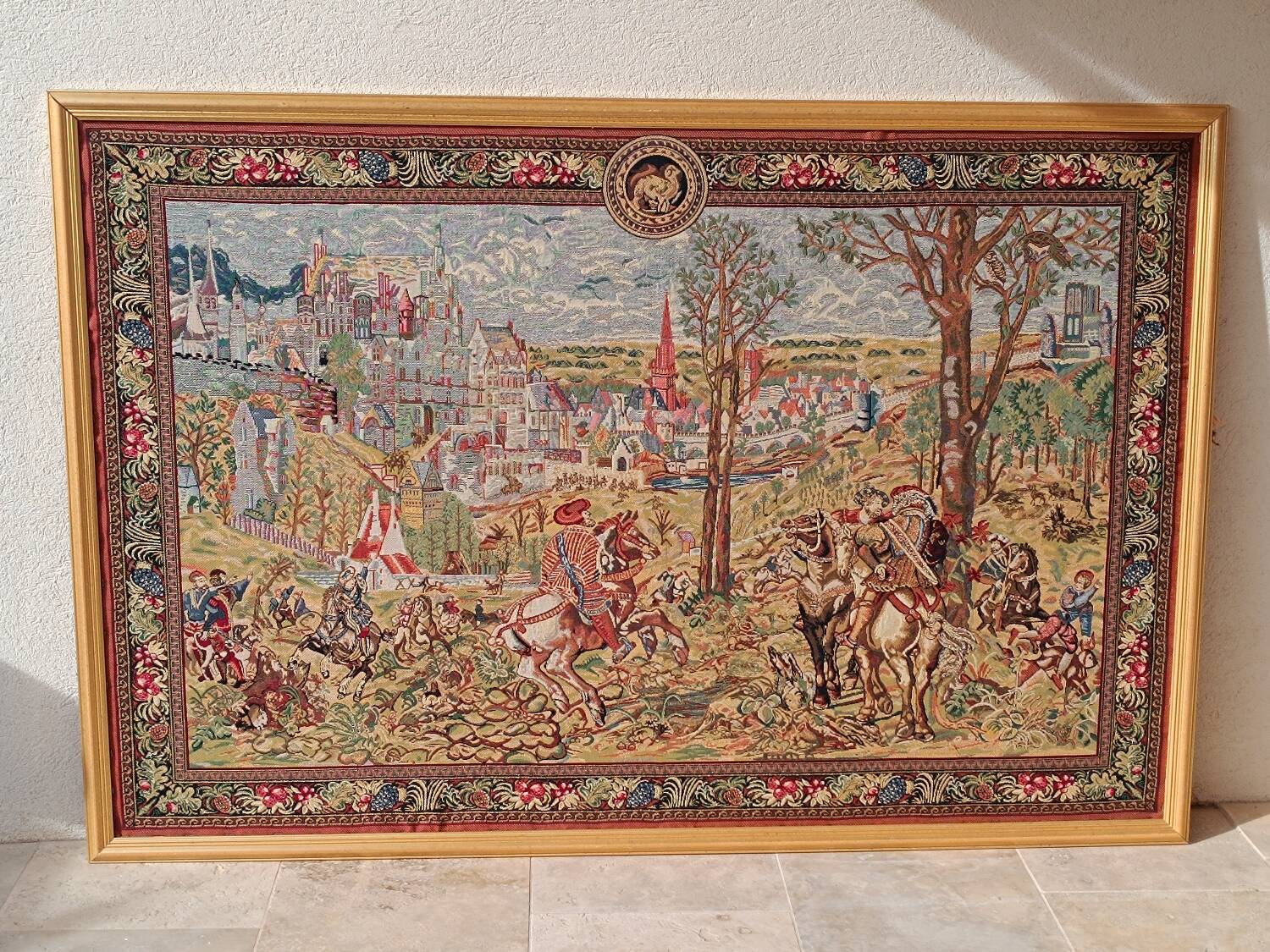Cadre vieux Bruxelles tapisserie