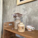 Brutalist oak shelf