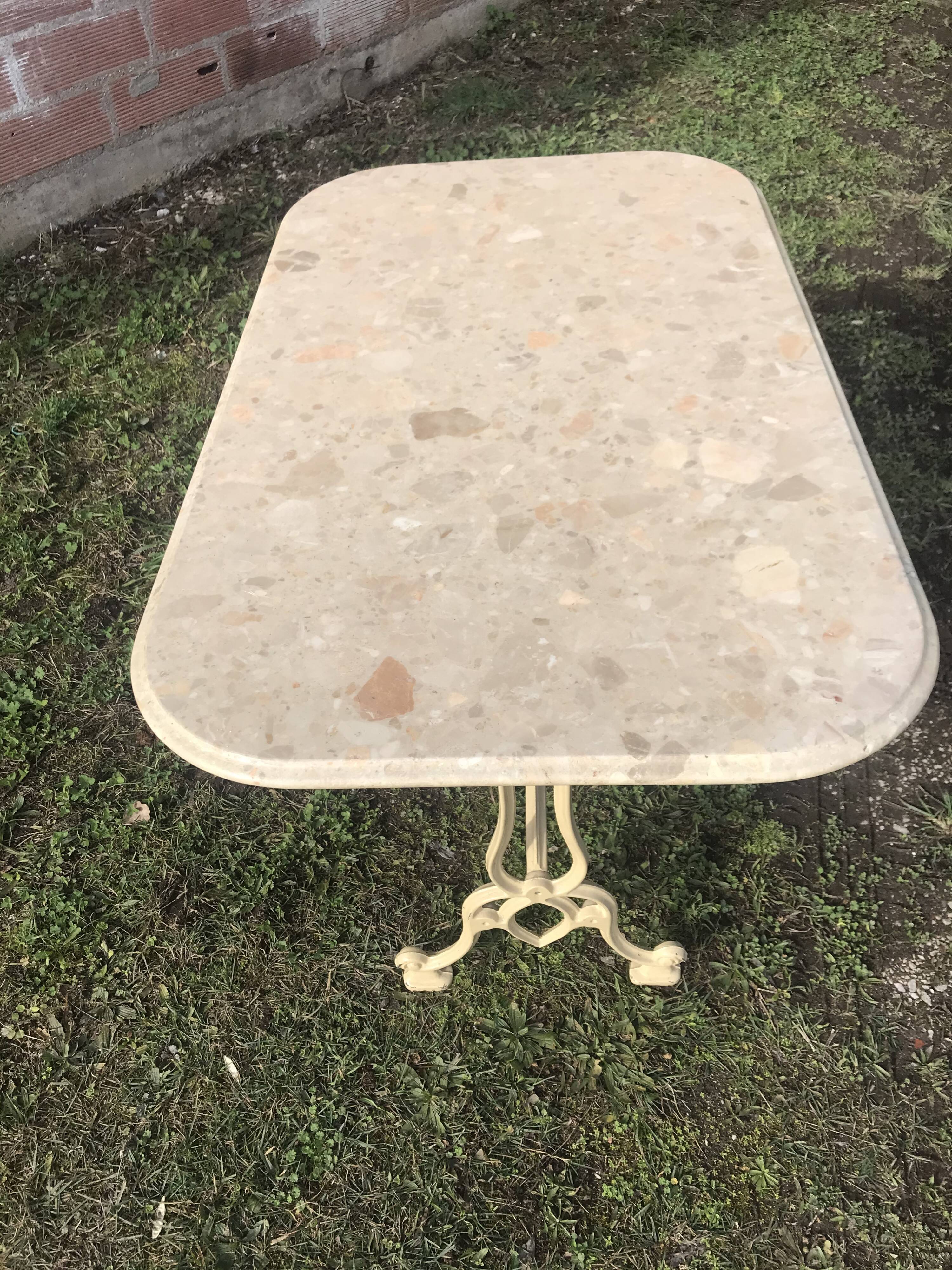 Marble bistro table
