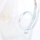 Bubbled glass pitcher with ice tank, handcrafted, French vintag manufacturing