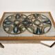 Coffee table in rosewood and ceramic by Lisbeth Sallingboe