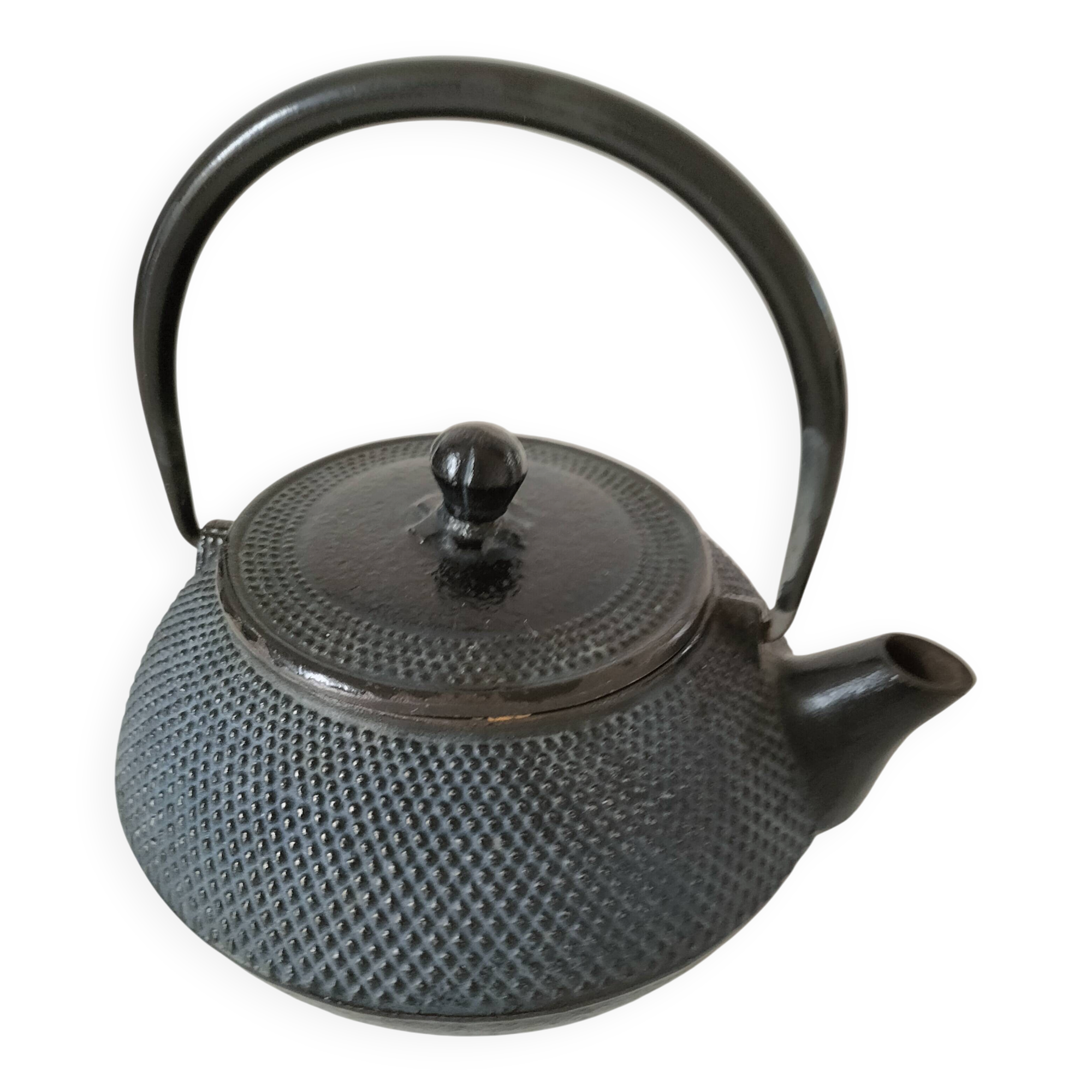 Blue cast iron Japanese teapot Arare – Decoration & collection