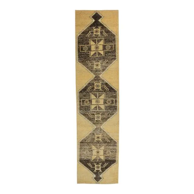 1970s Turkish Oushak Anatolian Wool Rug 88x362