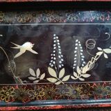 Lacquered wooden tray