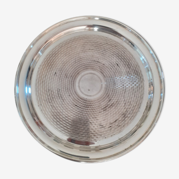 Silver round tray