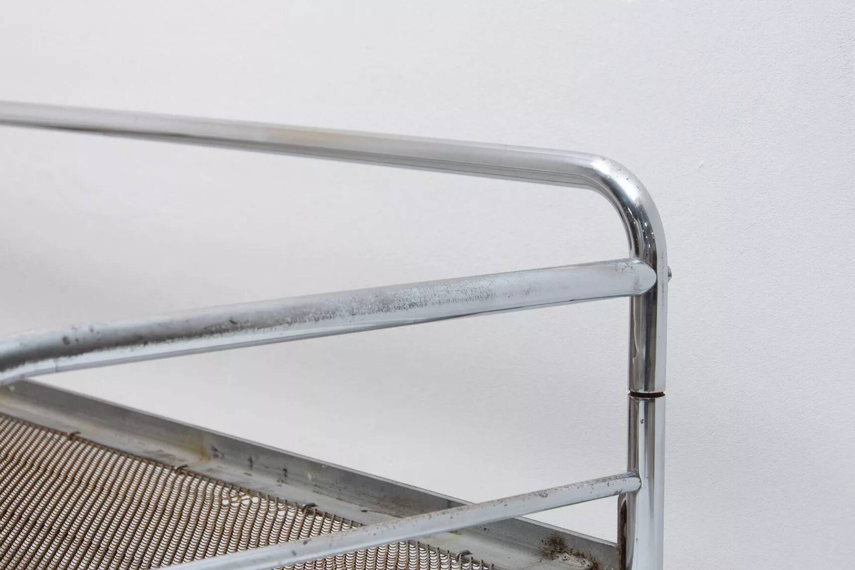 Chrome Bauhaus Sofa by Hynek Gottwald, Bohemia, 1930s