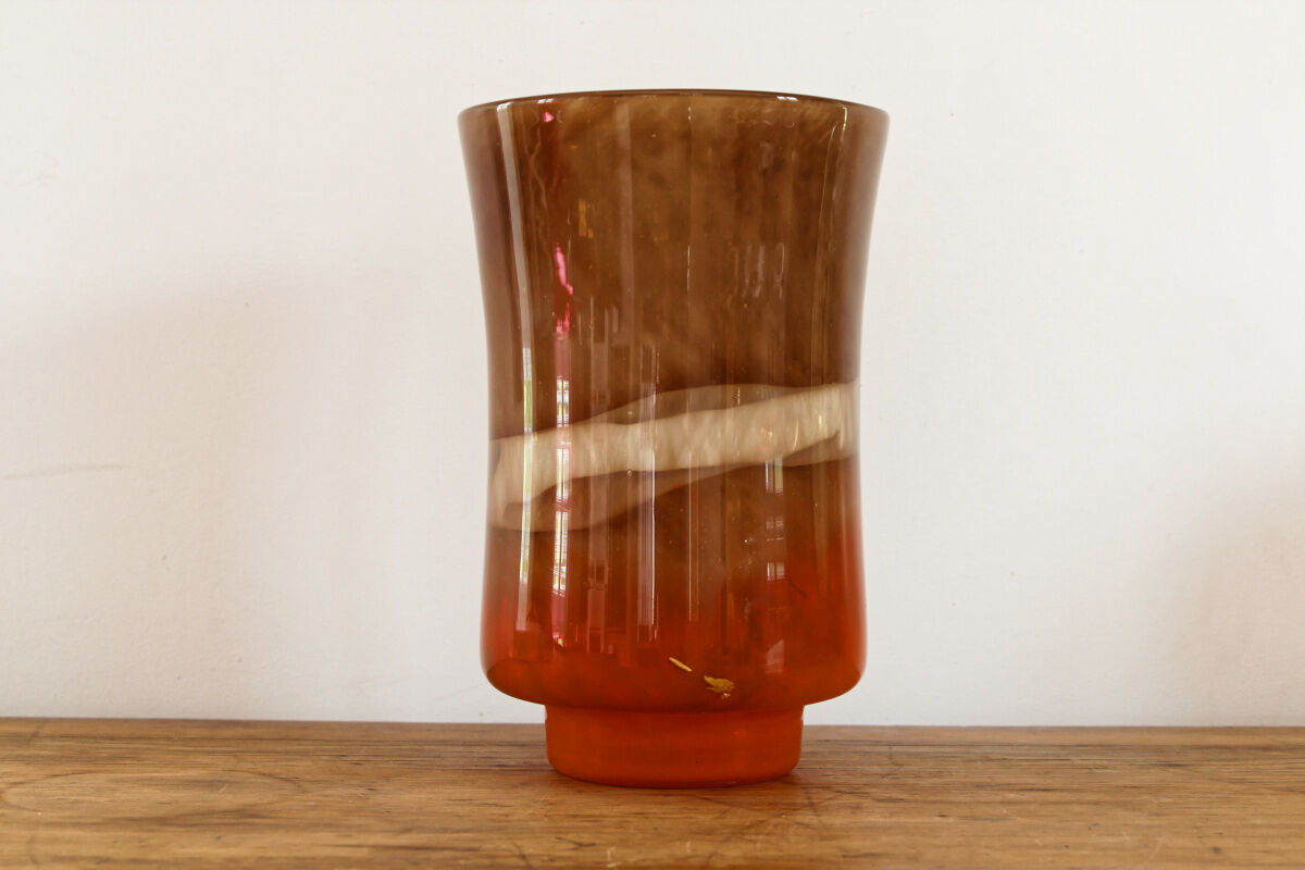 Vintage blown glass vase
