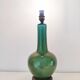 Green ceramic lamp foot