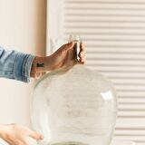 Transparent demijohn