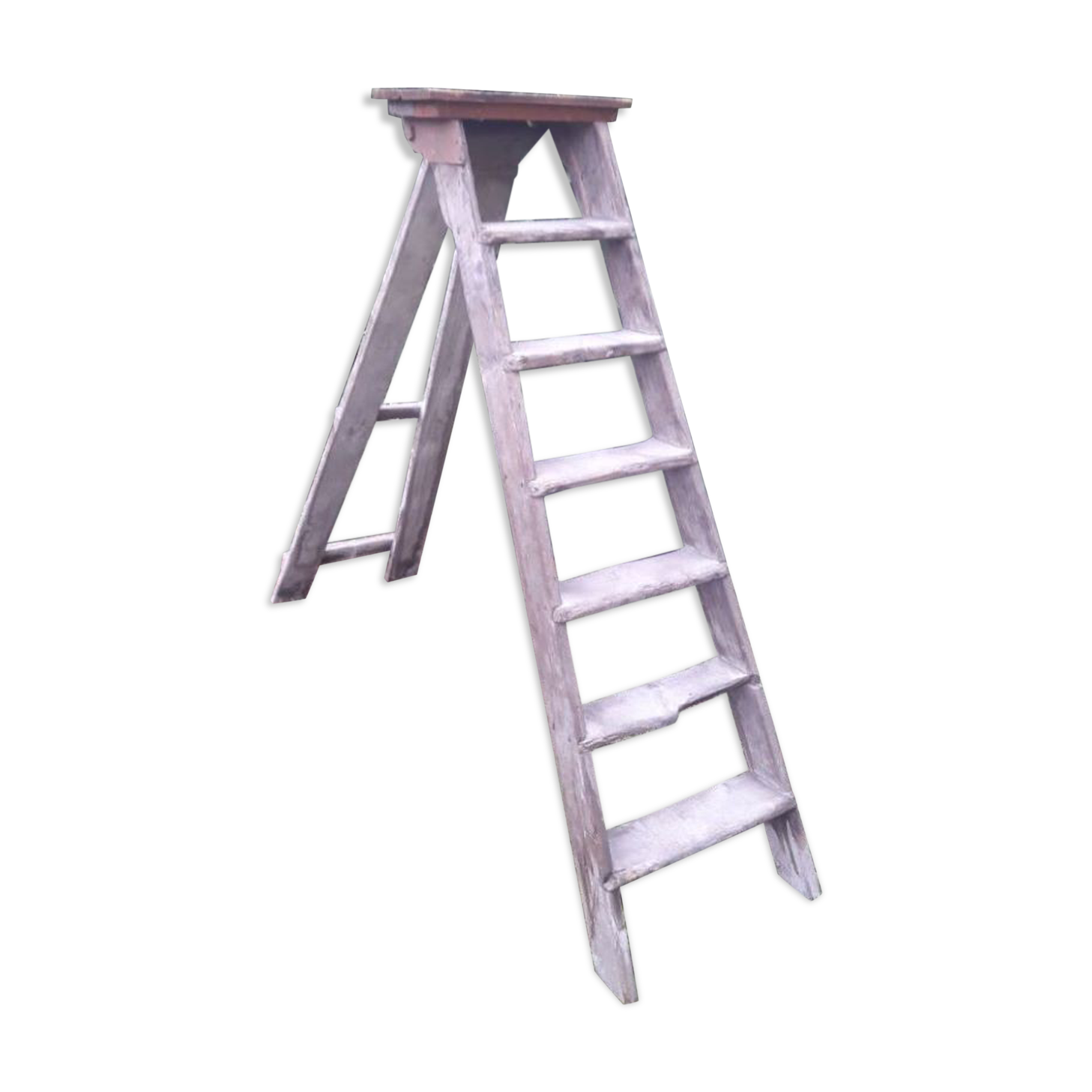 Artisan wooden ladder 6 steps