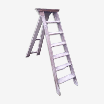 Artisan wooden ladder 6 steps