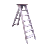 Artisan wooden ladder 6 steps