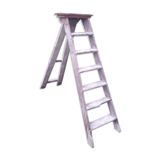 Artisan wooden ladder 6 steps