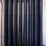 Art Deco freestanding radiator in floral cast iron