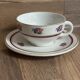 Vintage cup and saucer set Moulin des Loups Orchies