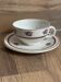 Vintage cup and saucer set Moulin des Loups Orchies