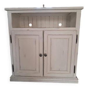 Meuble bas ceruse ivoire