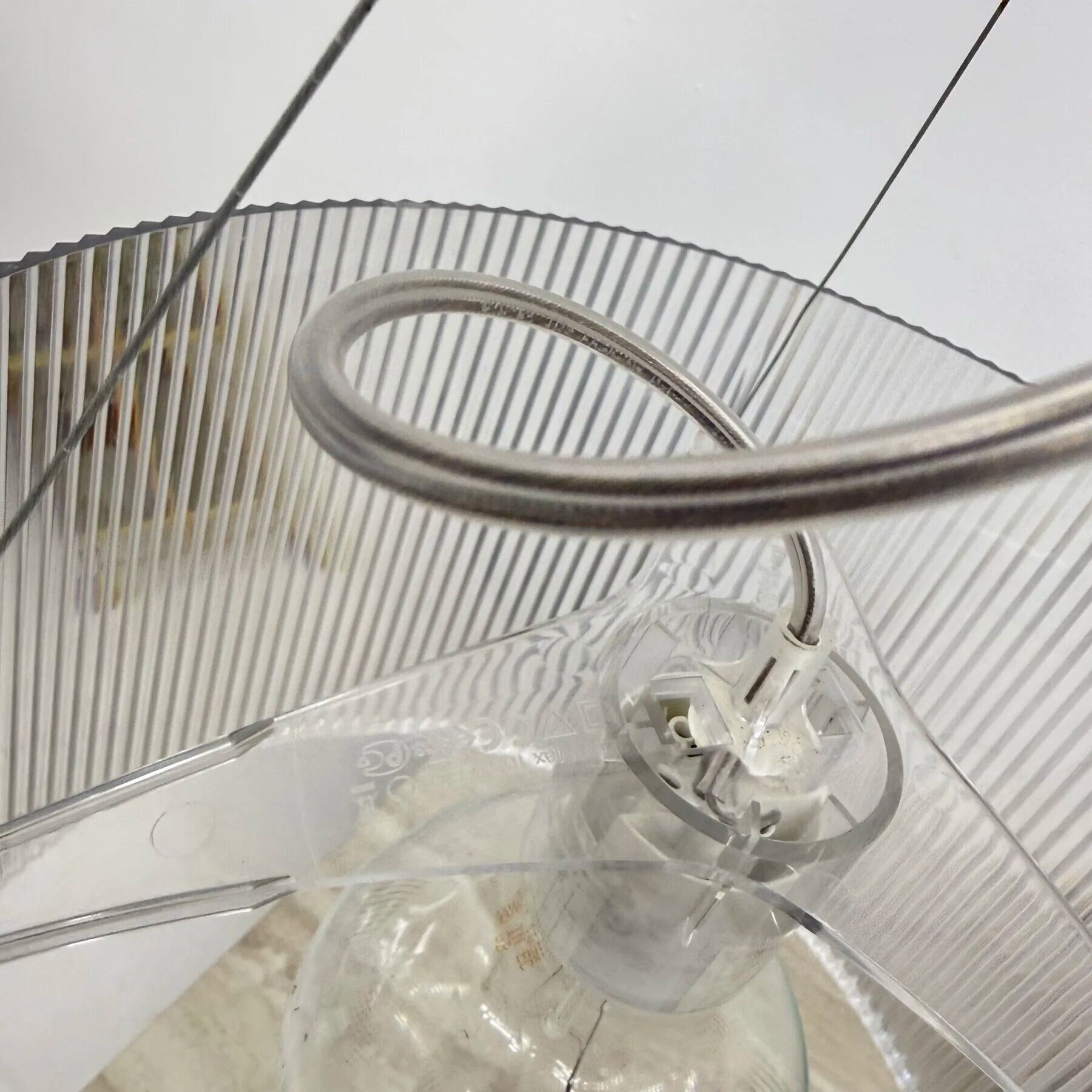 Kartell Gé hanging lamp plexiglass Ferrccio Laviani