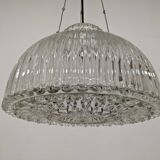 Suspension dôme italienne XL en verre soufflé, années 60-70