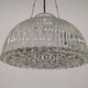 Italian XL dome pendant light in blown glass, 60s-70s