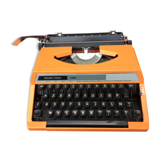 Machine à écrire Silver Reed 100 made in Japan by Seiko ORANGE!!!