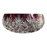 Salad bowl or bowl – Cut crystal overlay - Saint Louis