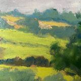 Painting "Quietude Ardennaise" Jules Mativa (XX°) HSC + frame Ardennes
