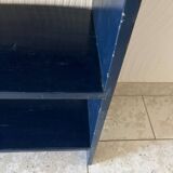 Vintage midnight blue bookcase shelf